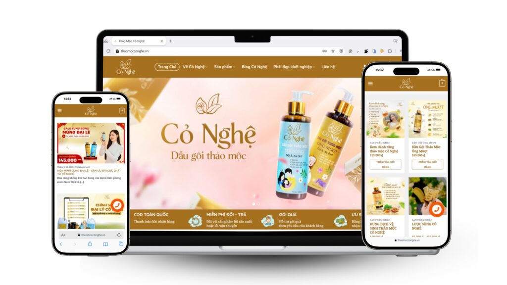 Giao diện mẫu – Dịch vụ thiết kế Website tại PushMind Agency